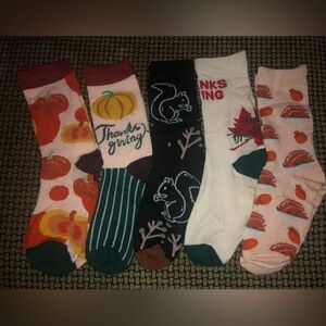 Thanksgiving Socks Size 7/8